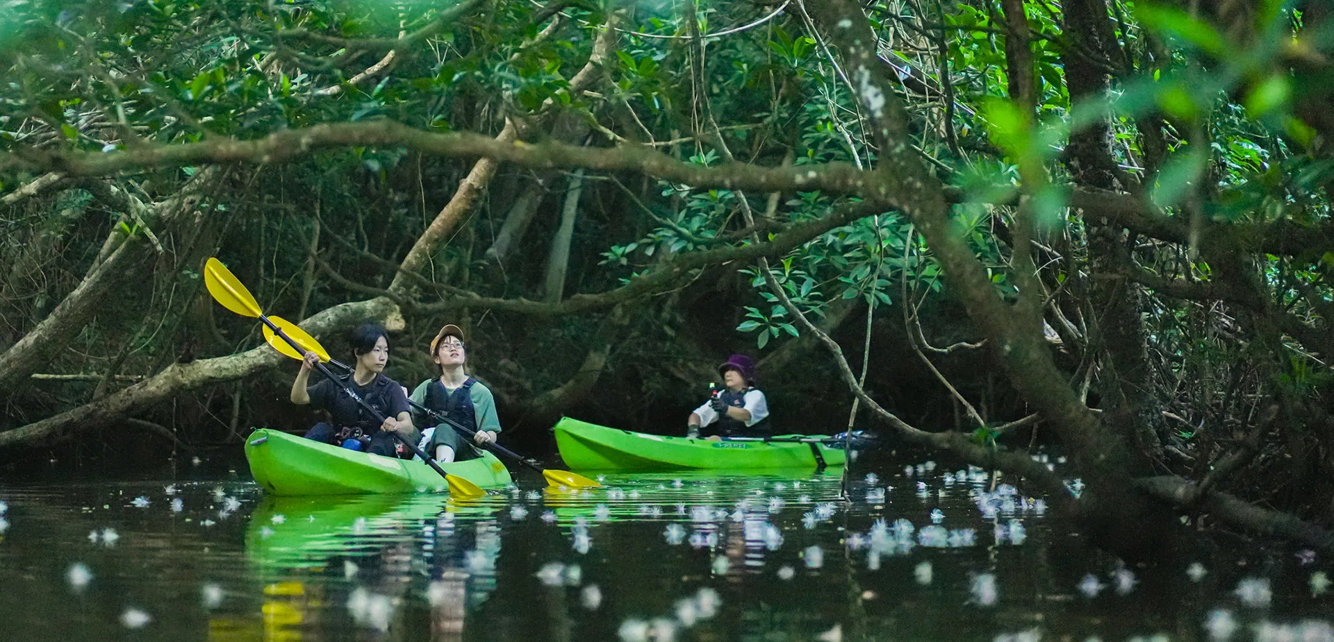 朝焼け&サガリバナカヤックツアー